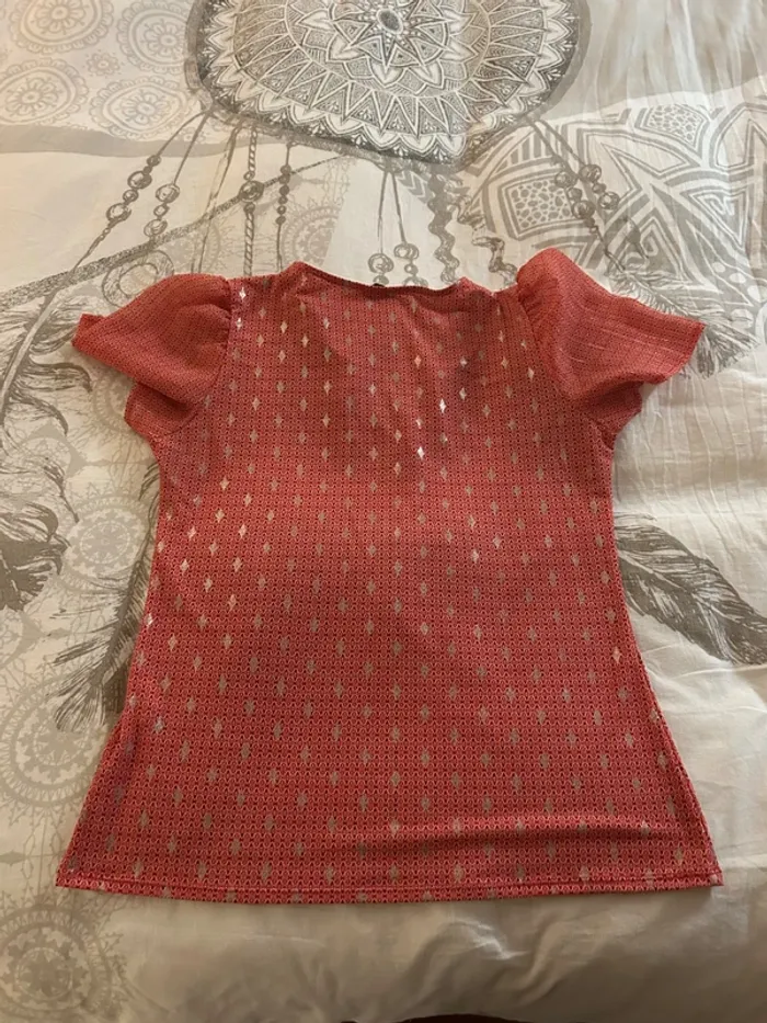T-shirt rouge clair - photo numéro 6