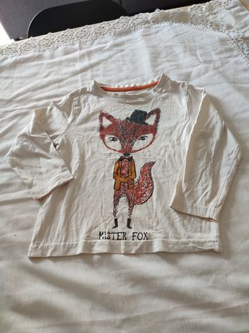 Tee shirt renard Kiabi 4 ans