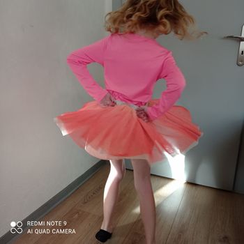 Jupe tulle dégradé orange  6ans
