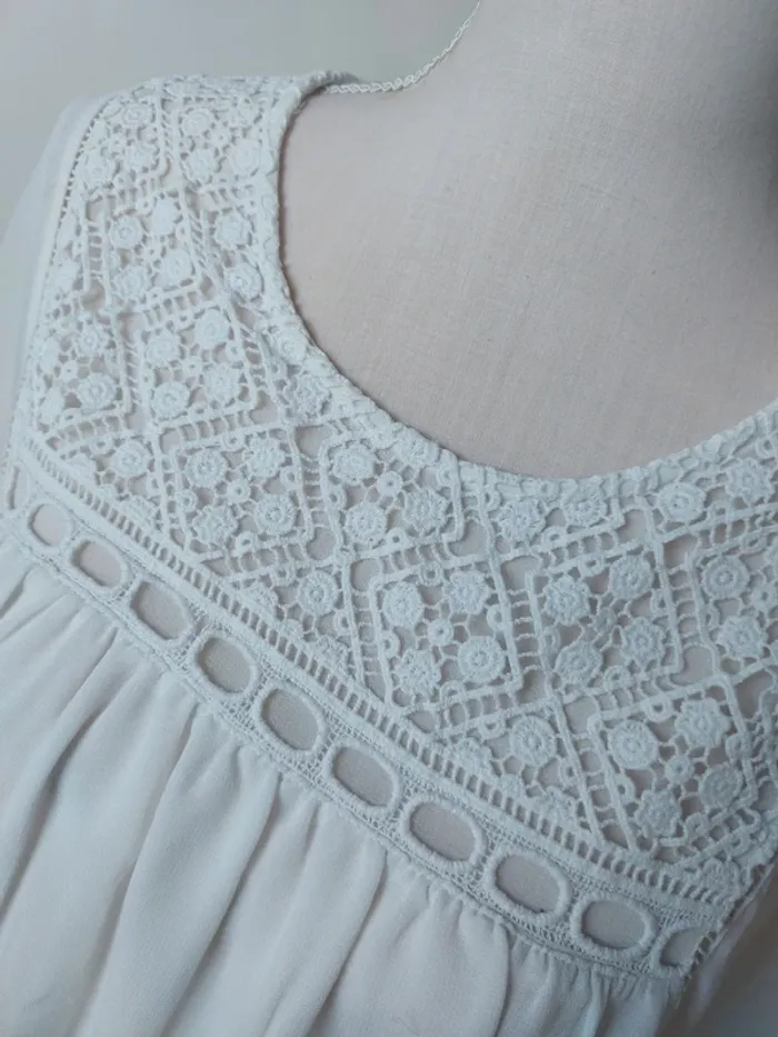 Blouse en voile manches chauves-souris - photo numéro 2
