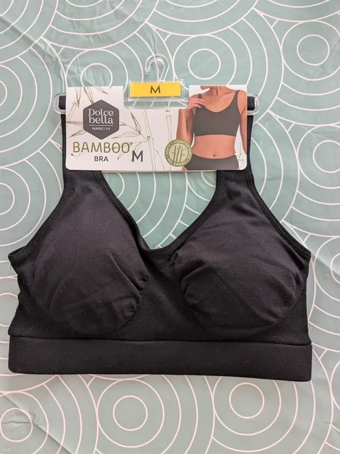 Soutien-gorge brassière noir Dolce Bella Bamboo – Taille M