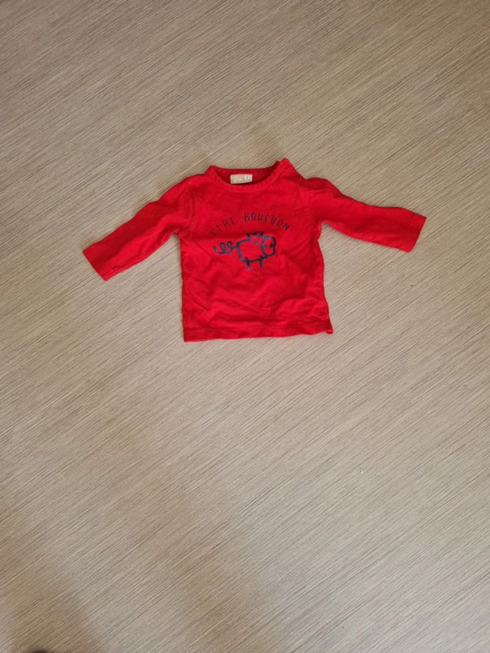Tee shirt manche longue 6 mois - photo numéro 3
