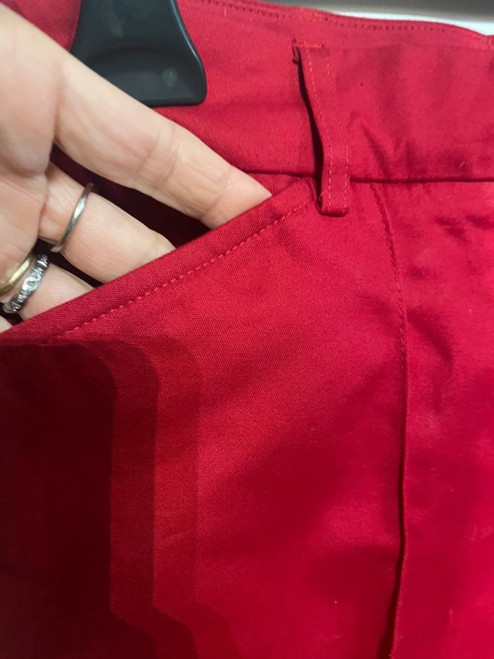 Pantalon rouge femme neuf - photo numéro 4