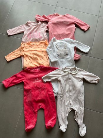 Lot de 6 pyjamas fille 6 mois