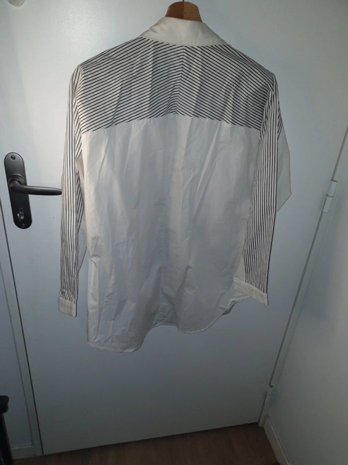 Chemise Shein blanche à rayures - photo numéro 2