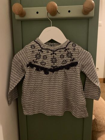 Blouse à motifs bébé mes petits cailloux 