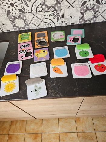 Lot de cartes tactiles
