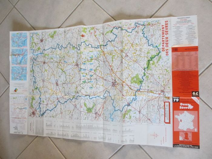 Carte des Deux-Sèvres - Editions Plan-Net 1:180000 - photo numéro 3