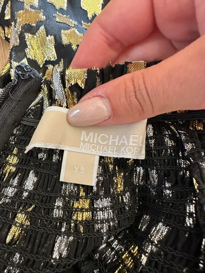 Robe Michael Kors noire dorée et argentée taille 36 - photo numéro 5