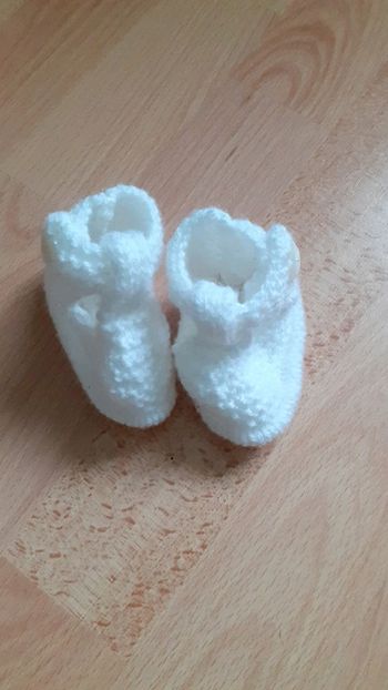 Chaussons bébé blanc