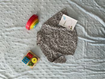 chemise manches longues gris à motifs poche poitrine 18 mois obaibi