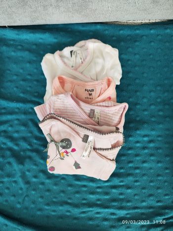 Lot de 4 bodies manches courtes