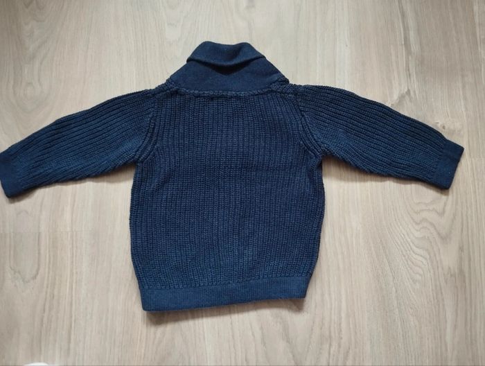 Gilet bleu marine 18 mois - photo numéro 2