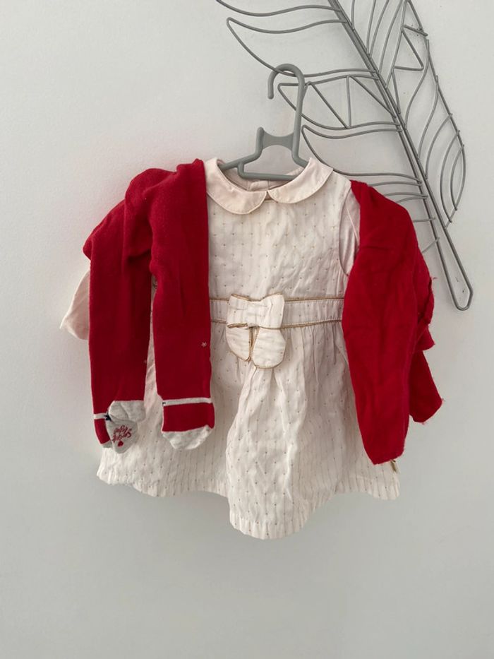 Ensemble sergent major fille 6 mois tenue fête Noël