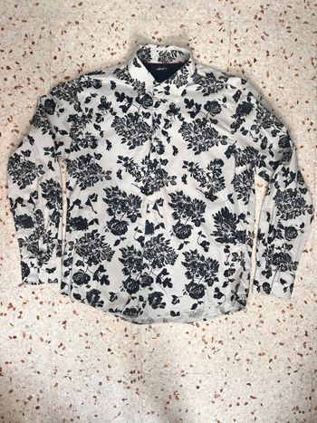 Chemise manche longue à fleur homme taille L Influx
