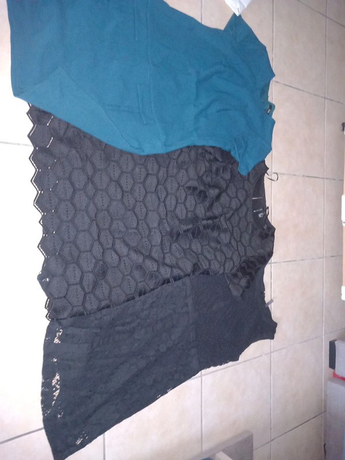 Lot de 3 Robe femme noir et une bleu taille m - photo numéro 4