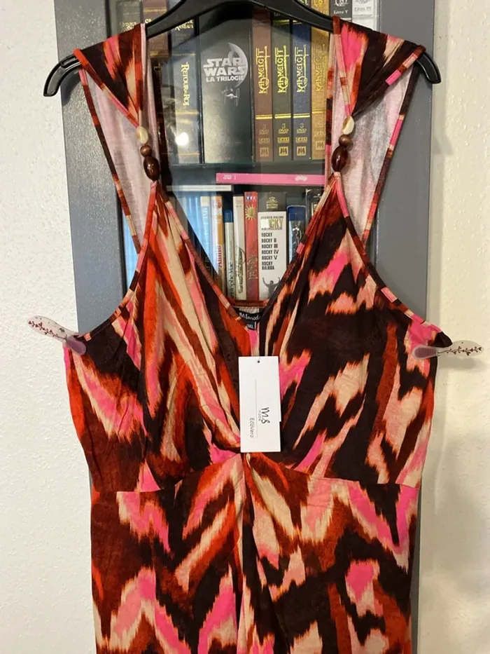 superbe robe longue été rose M&S mode 2XL = 52 ou 3XL = 54 neuve - photo numéro 4