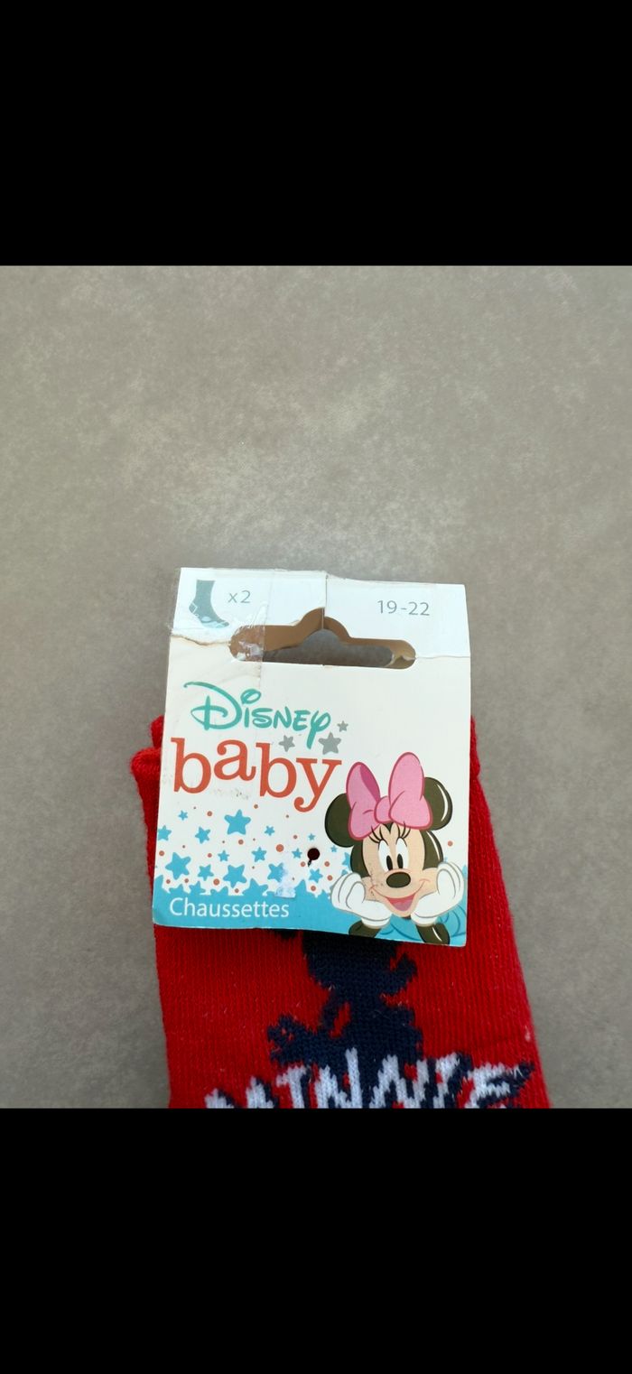 Lot de 2 paires de chaussettes Minnie Disney 19/22 - photo numéro 3