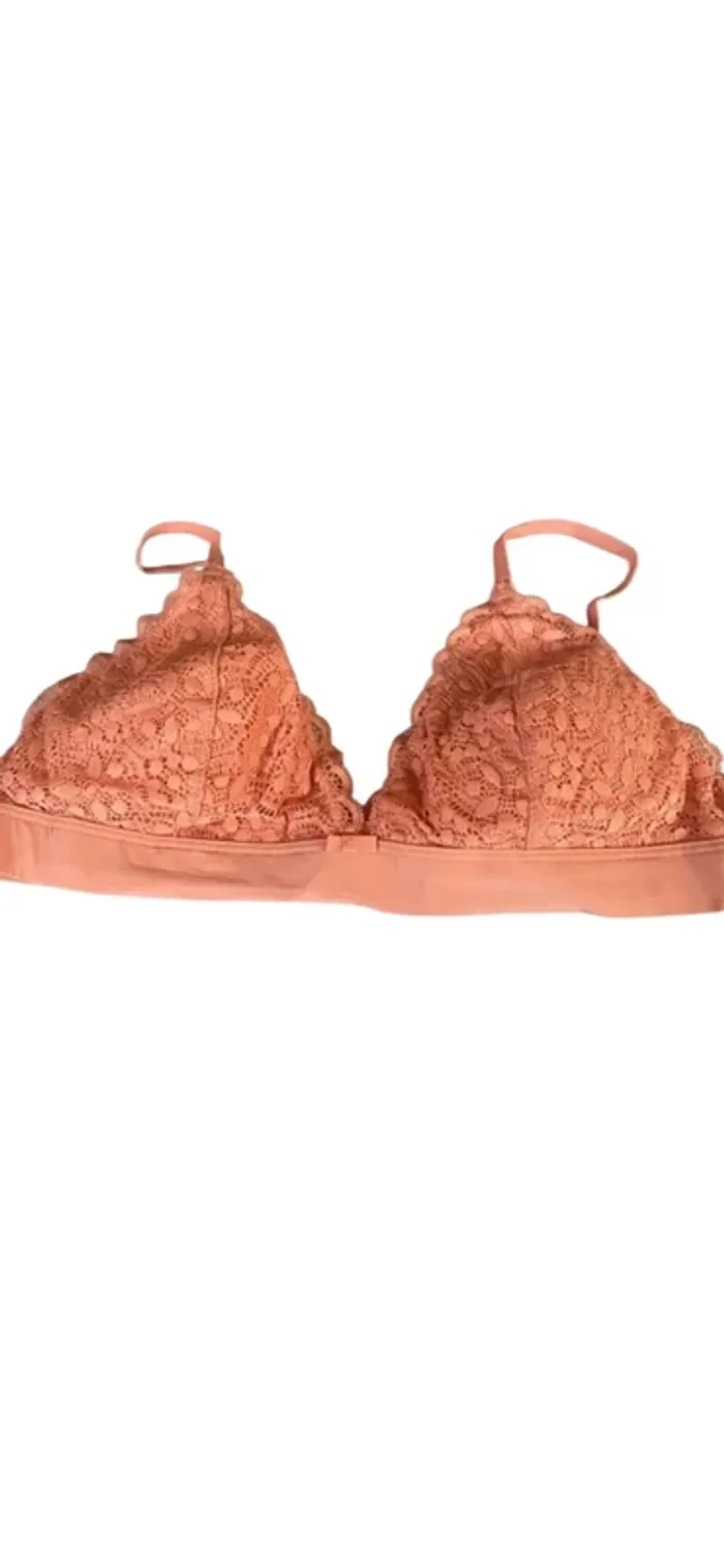 Soutien-gorge dentelle pêche Kiabi – Taille 95D – Douceur & féminité