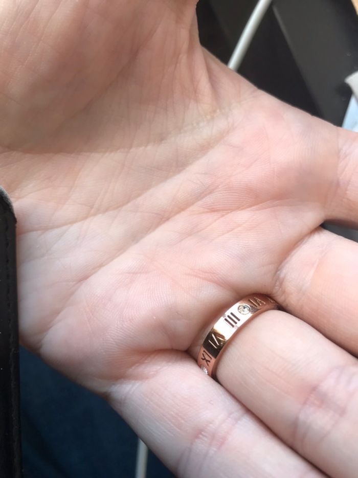 bague strass chiffre romain - photo numéro 3