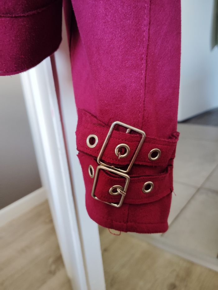 Veste blazer femme bordeaux lo - photo numéro 5