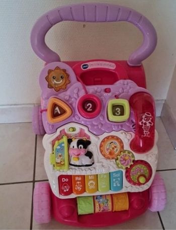 trotteur vtech rose
