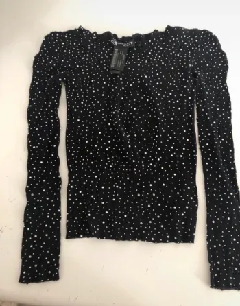 Haut strass et dentelle Zara TBE Taille XS