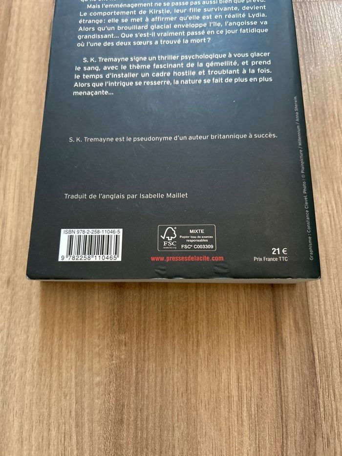 Livre de SK Tremayne « Le doute» Édition presse de la cité - photo numéro 6