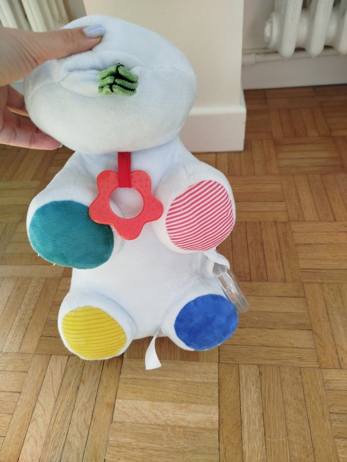 Peluche multi activités hippopotame oxybul 12 mois - photo numéro 5