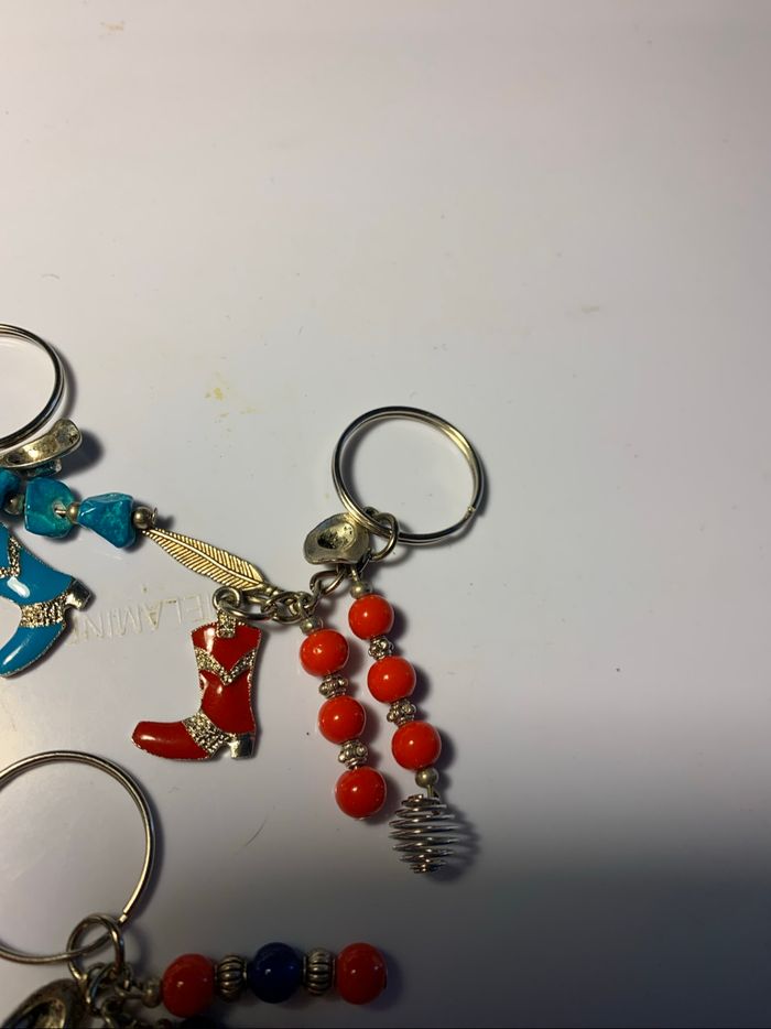 Portes clés + 1 pendentif style western indien cow-boy - photo numéro 4