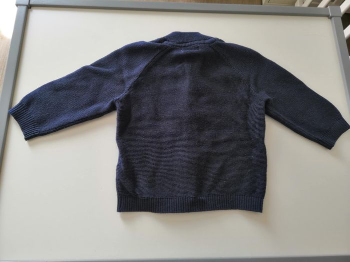Gilet en maille à fermeture zippée (Bleu marine, navy) 6 mois Gémo - photo numéro 2