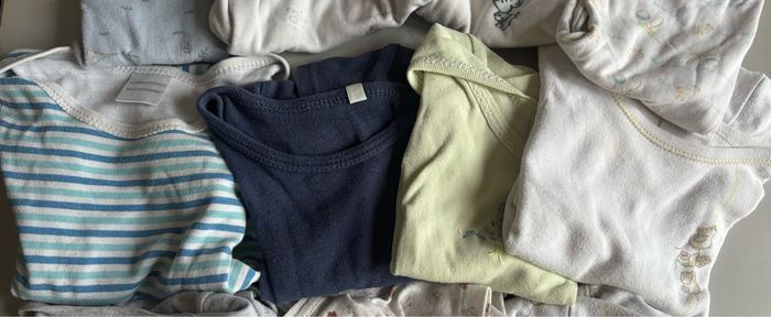 Lot 11 bodys manches courtes tachés 24 mois - photo numéro 3