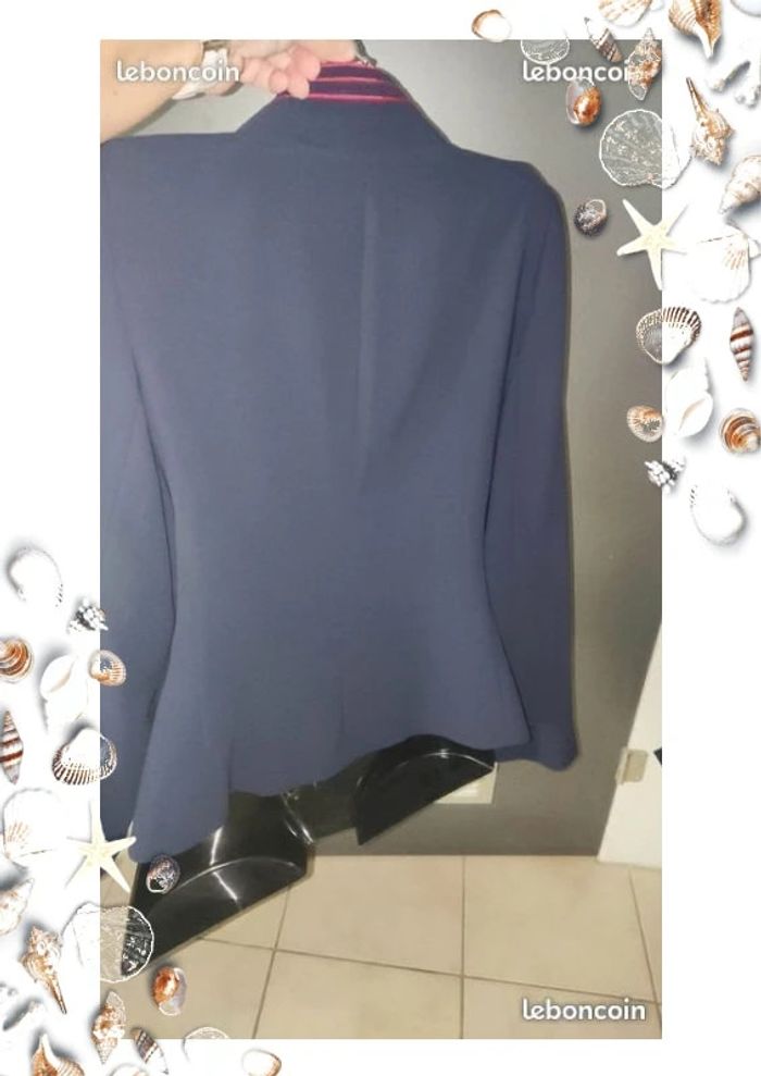 Veste bleue marine et lisseret rouge 44 Mathieu paris - photo numéro 6