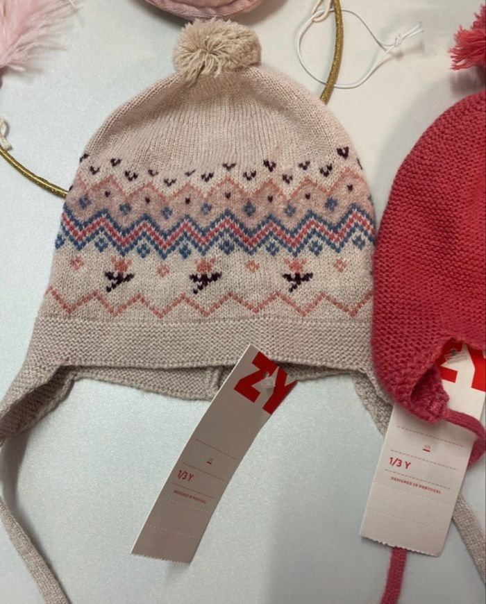 Lot de bonnet fille - neuf - Zippy - Taille 1/3 ans - photo numéro 3