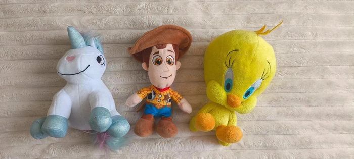 Lot de 3 peluches en très bon état