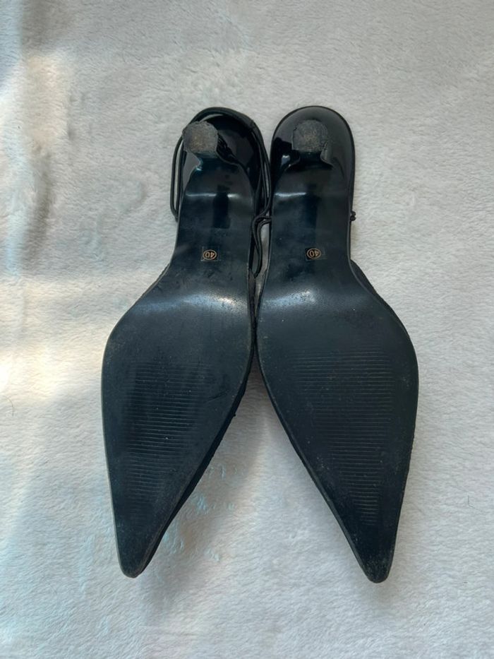 Mules bout pointu perles broderies Coquette Goth y2k - Pointure 40 - photo numéro 10