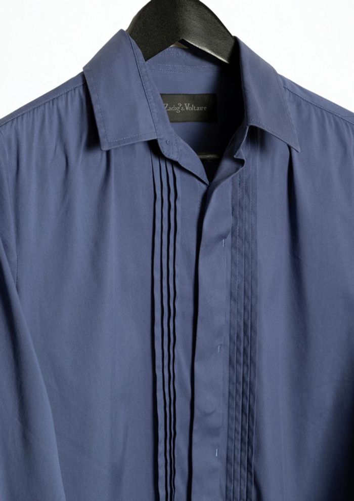 Chemise bleue blue shirt Zadig & Voltaire - Taille S - photo numéro 3