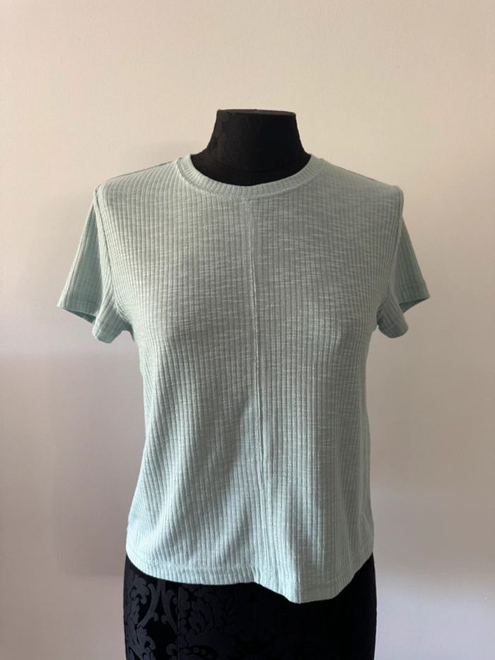 T-shirt Bleu vert