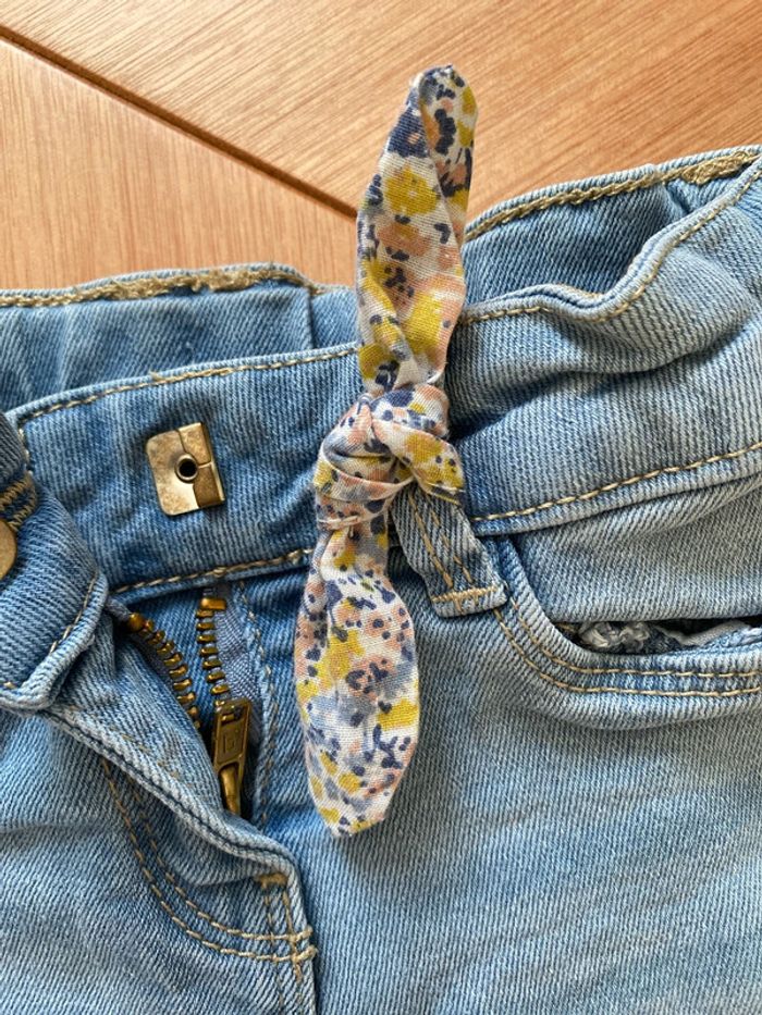 Short en jean bleu clair TAO - photo numéro 3