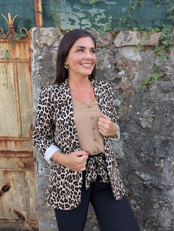 Blazer fluide Toulon motif léopard
TU
