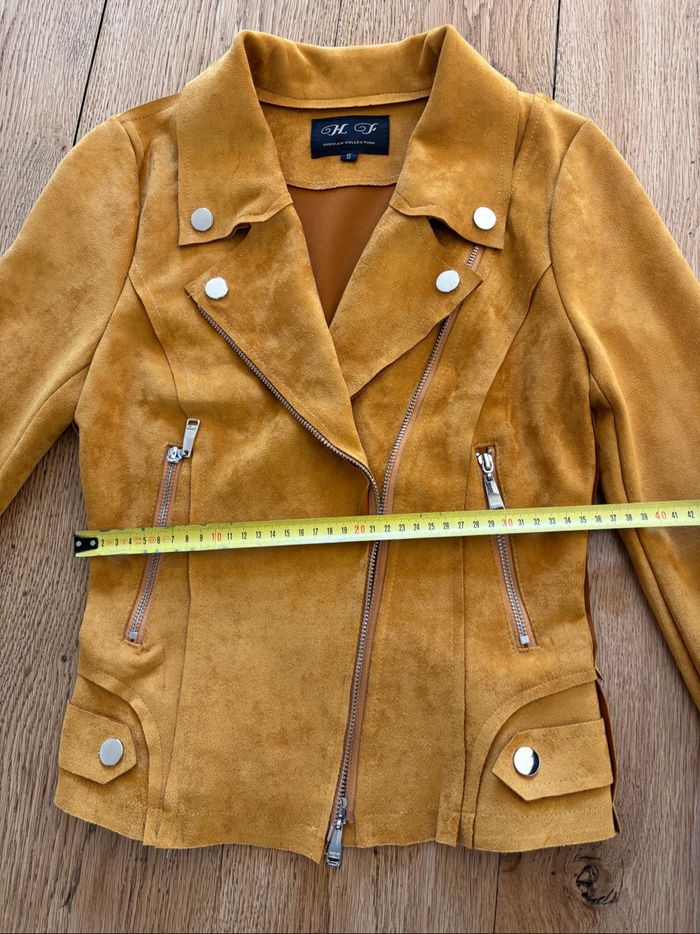 Veste Perfecto moutarde - photo numéro 8