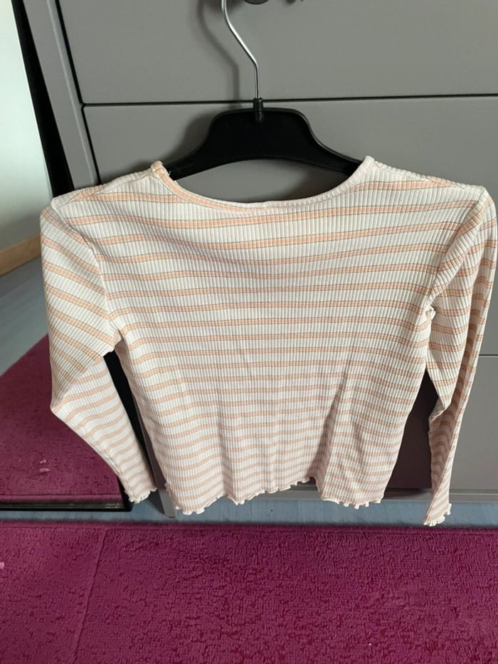 Pull blanc et rose - photo numéro 2