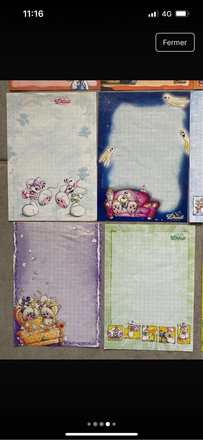 Lot de 18 Feuilles Diddl A6 - photo numéro 4