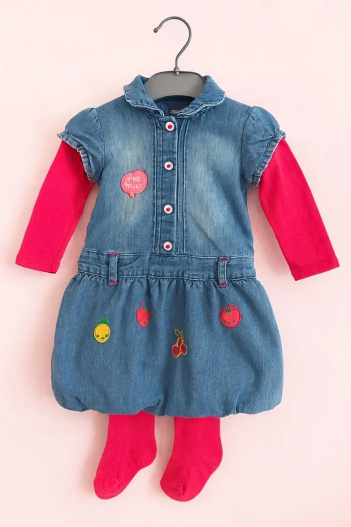 Robe en jean 4 saisons Orchestra Baby Girl – 18 mois - photo numéro 2