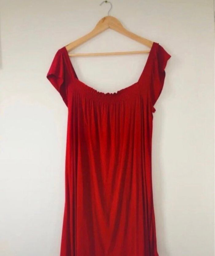 Mini robe plage taille 38 rouge - photo numéro 5