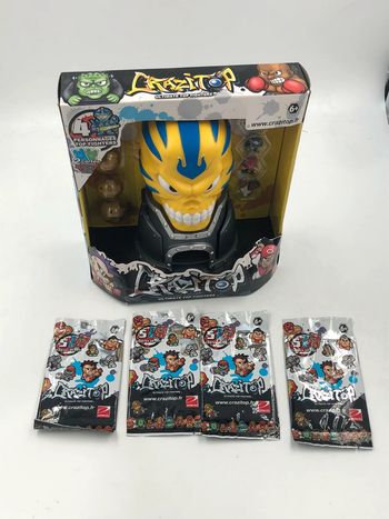 Jouet Crazitop Ultimate Top Fighters Addendo + 4 boosters de 5 cartes neuf