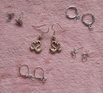 Boucles d'oreilles Cygnes