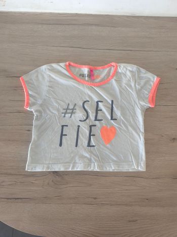 Tee-shirt manches courtes court 14 ans