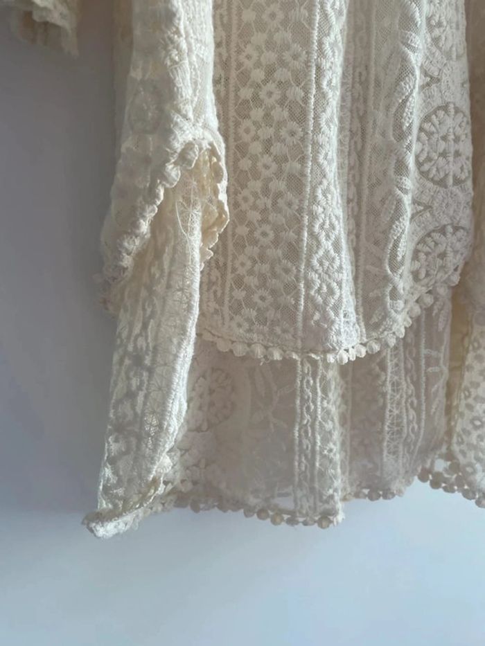Robe dentelle crème taille M - photo numéro 4