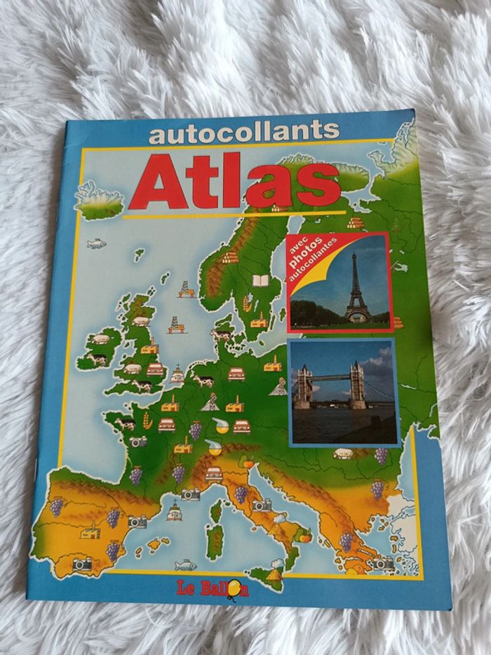 NEUF 1€ Cahier Atlas autocollants _ Le Ballon - photo numéro 2
